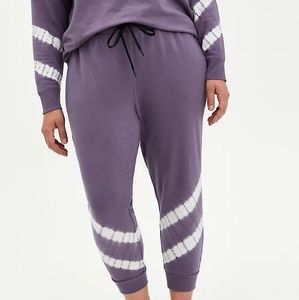 Torrid 6X Pants Joggers Purple Tie Dye Sweats French Terry Pockets Plus Size NWT